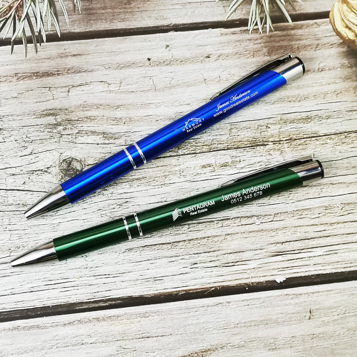 Custom pens for real estate agent marketing packs