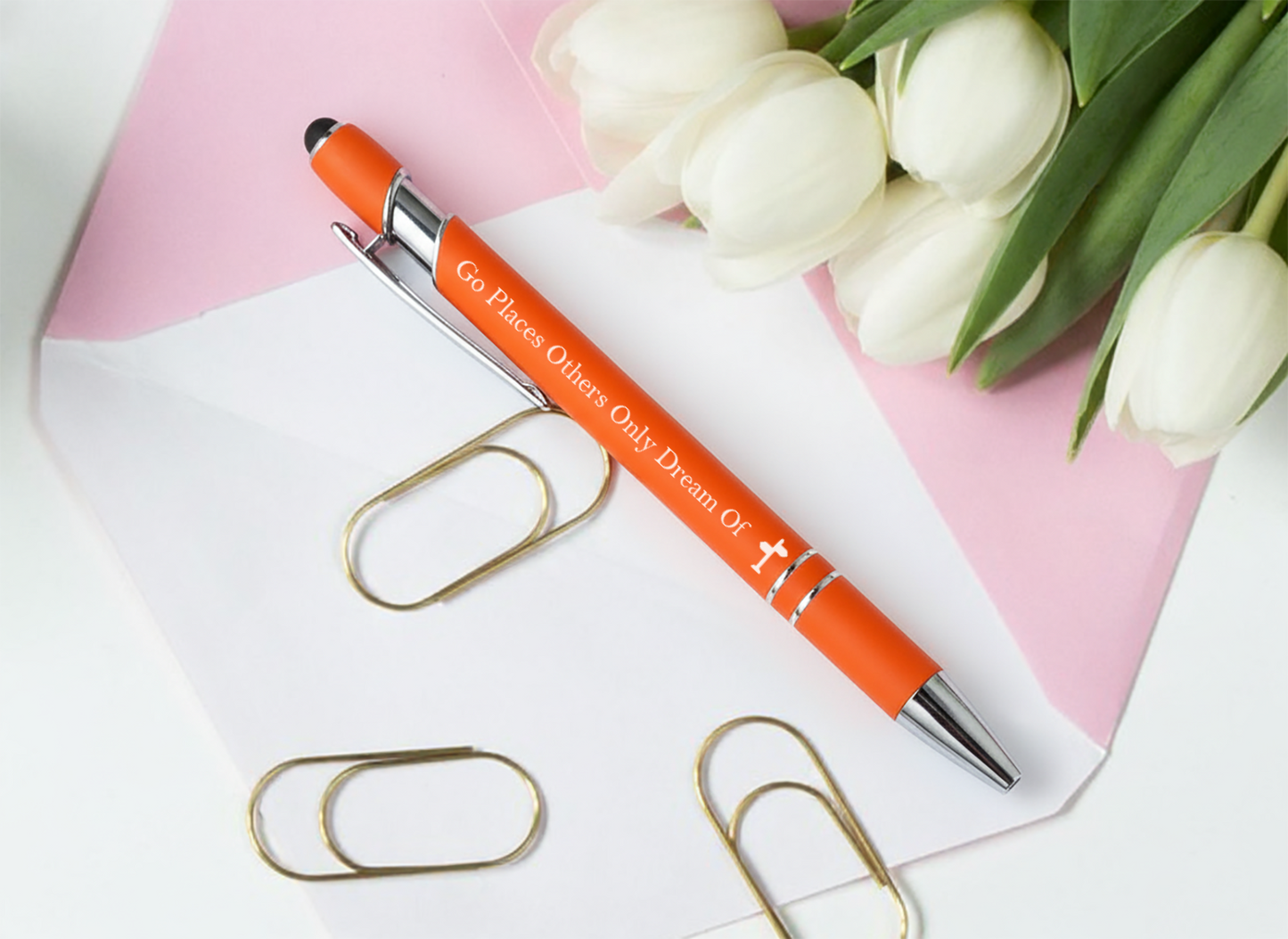 Custom Engraved Stylus Ballpoint Pen with Logo or Text, Personalized Office Gift, Dual Tip Touchscreen Pen, Corporate Promotional Pens Set