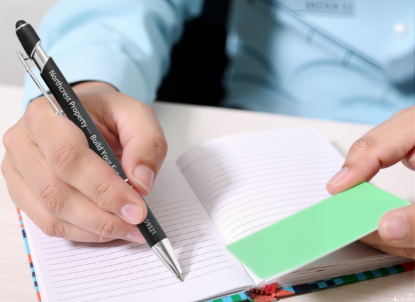 Custom Engraved Stylus Ballpoint Pen with Logo or Text, Personalized Office Gift, Dual Tip Touchscreen Pen, Corporate Promotional Pens Set