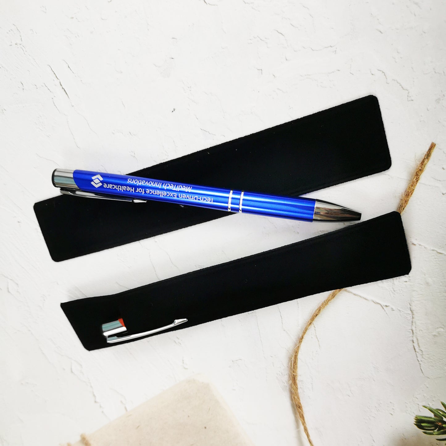 personalised pens for wedding favours – black ink