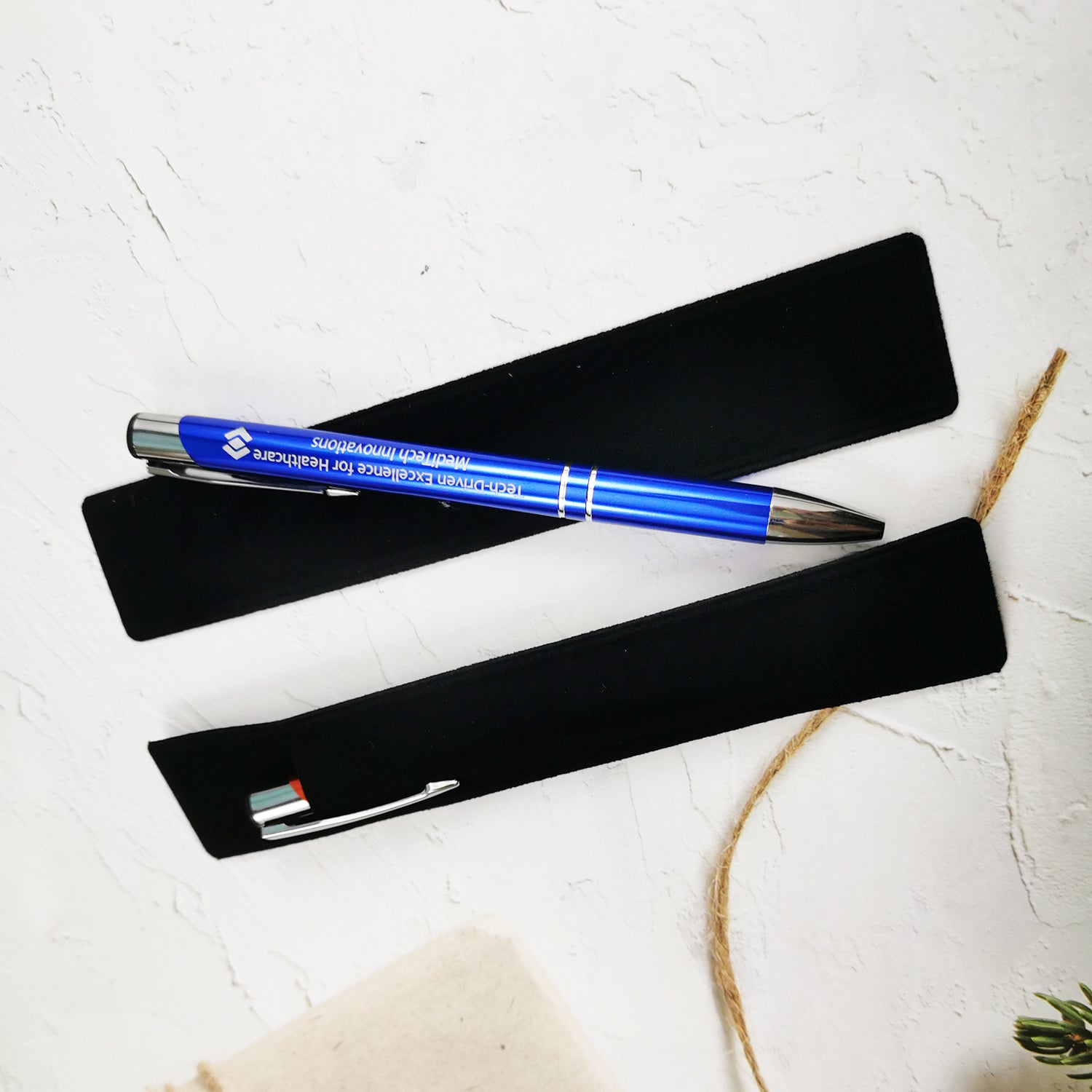 personalised pens for wedding favours – black ink