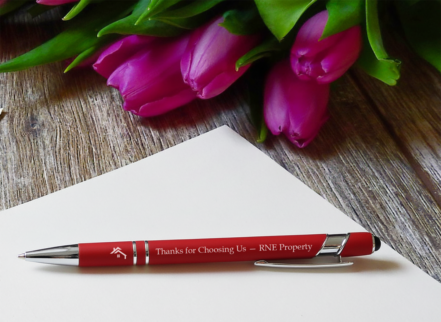 Custom Engraved Stylus Ballpoint Pen with Logo or Text, Personalized Office Gift, Dual Tip Touchscreen Pen, Corporate Promotional Pens Set